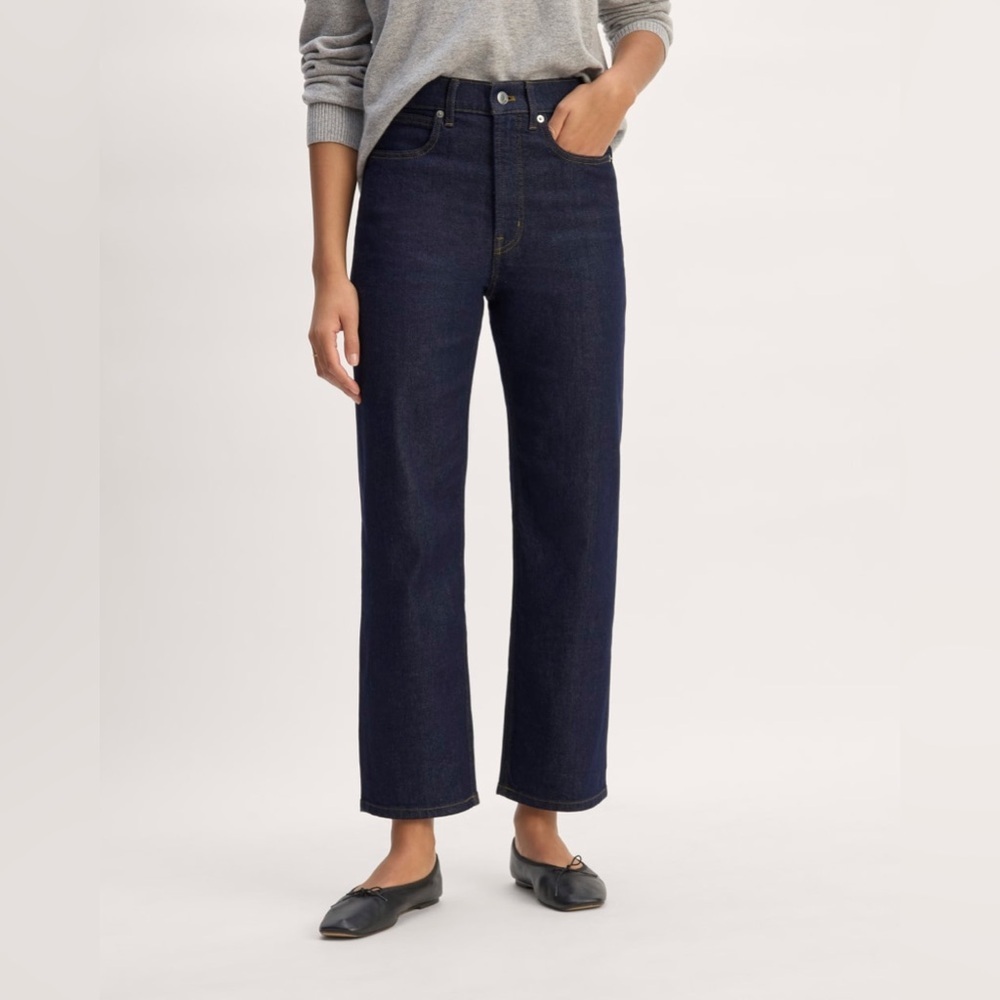 NWT Everlane The Way-High High Rise Straight Leg Women's Indigo Denim Jeans 29S